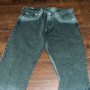 Levi's Men's Dark Green Relaxed Jeans